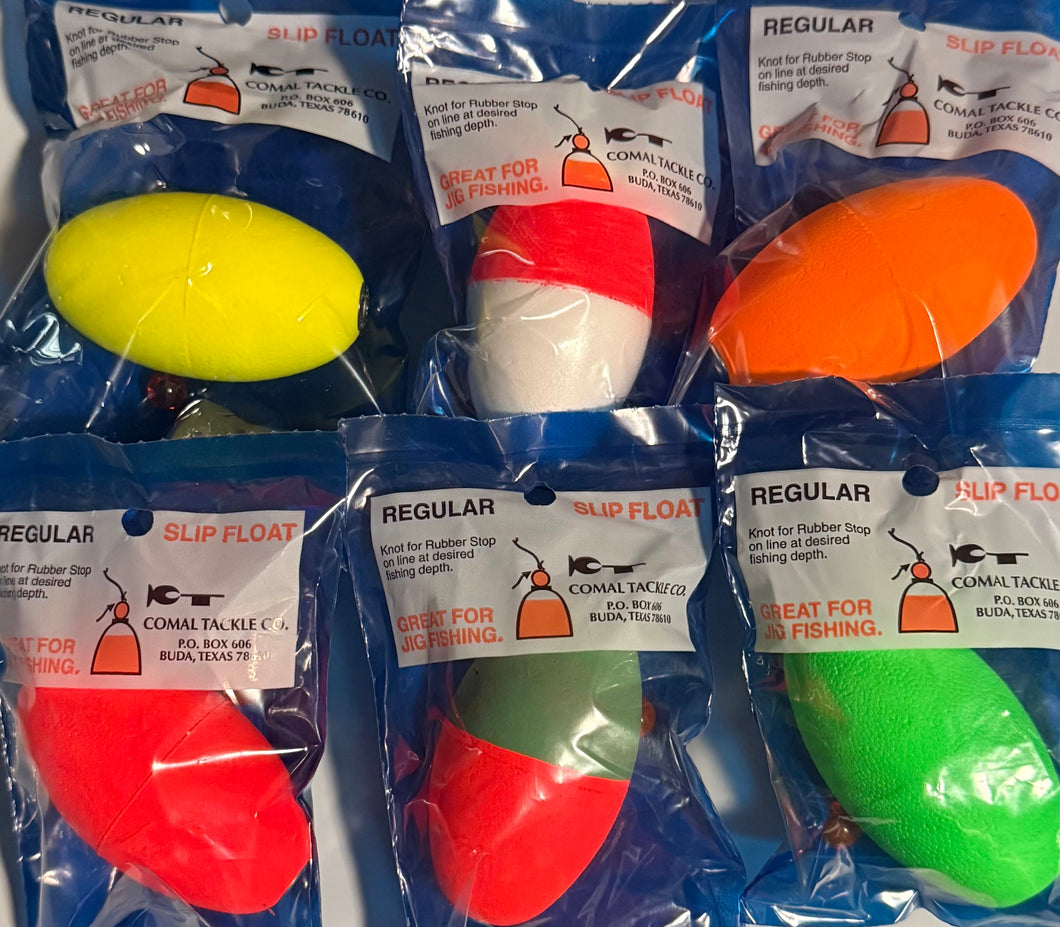 Comal Tackle Oval Slip Bobbers w/ Bead Qty. of 10