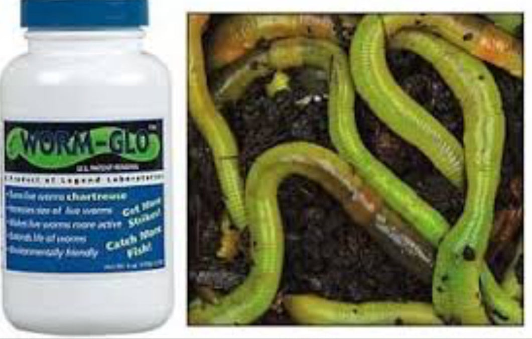 Worm Glo - Turns live worms chartreuse by Legend Laboratories and Sure –  Fishing Products and More