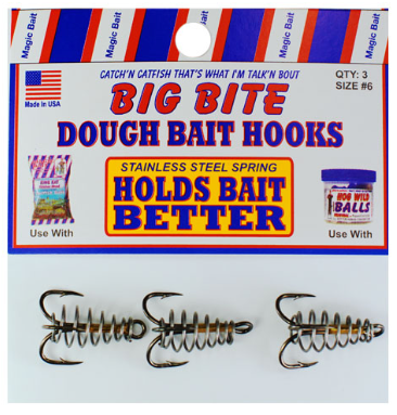 Magic Bait - Hog Wild Treble Spring Dough Bait Hooks – Fishing